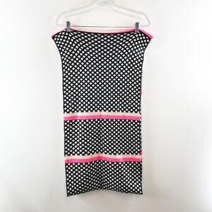 LOFT Pink Black Infinity Wrap Scarf